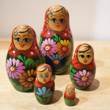 5 piece  babushka nesting doll