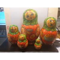 5 piece Krasnoarmeisk Russian Doll