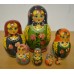 5 piece purple Polkhov Russian Doll