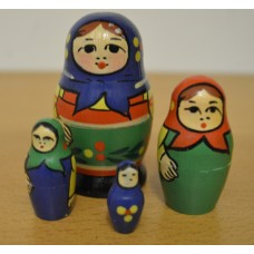 7 Piece Babushka yellow Russian Doll