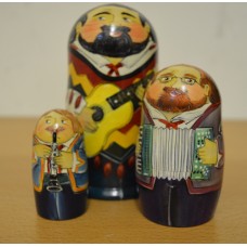 3 Piece Country Music russian dolls