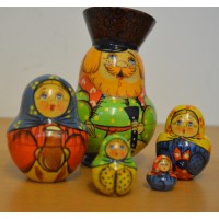 5 piece "with hat" Russian Doll