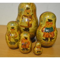 5 piece Old Moscow Russian Doll 