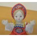 4 jointed ceramic doll in Russian Tradtional costume