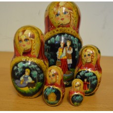 5 piece couple russian doll