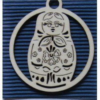 Russian Doll Hanging Christmas Decoration