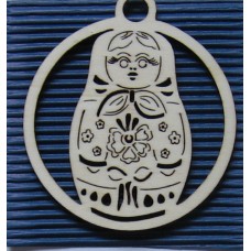 Russian Doll Hanging Christmas Decoration