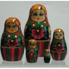 5 Piece Babushka Russian Doll