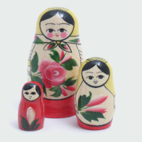 3 Piece Semyenov Russian Doll