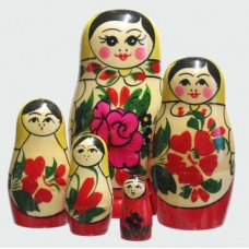 5 piece Semyenov  Russian Doll