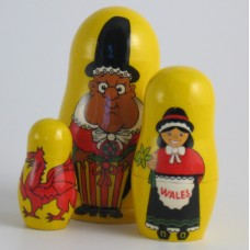 3 Piece Welsh Russian Doll